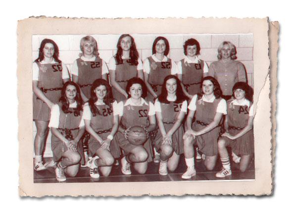 女子篮球队照片